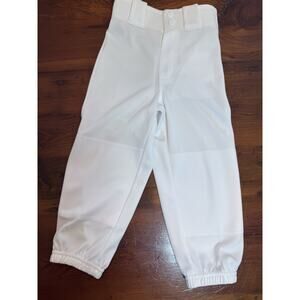 Rawlings Youth Baseball Pants Elastic Bottom White Youth XS Belt Loops NWT